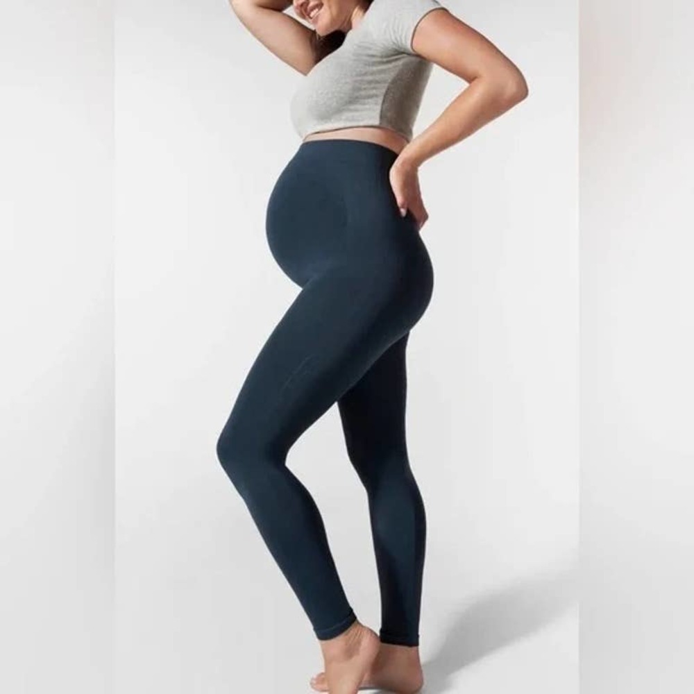 BLANQI Everyday Maternity Belly Support Leggings Storm L